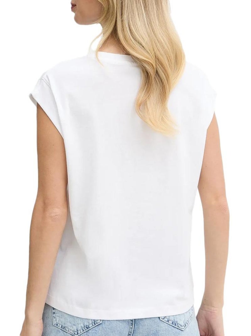 T-shirt Branco para Mulher Pepe Jeans Aurore Branco - Kiabi