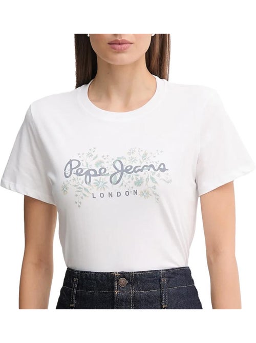 T-shirt Branco para Mulher Pepe Jeans Bero - Kiabi T-shirt Branco para Mulher Pepe Jeans Bero - Kiabi