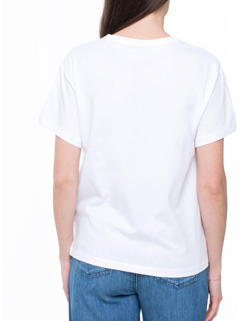 T-shirt Branco para Mulher Pepe Jeans Pjl L Nd Branco - Kiabi