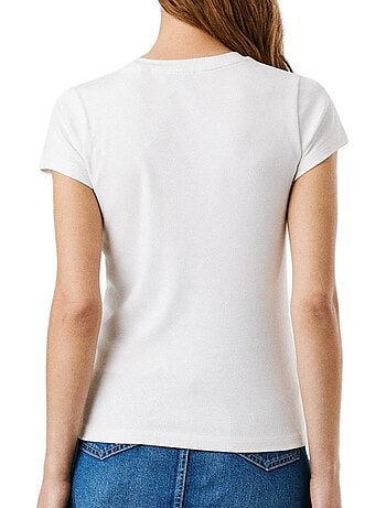 T-shirt Branco para Mulher Pepe Jeans PL506037