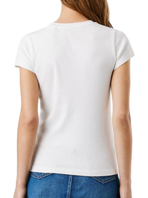 T-shirt Branco para Mulher Pepe Jeans PL506037 - Kiabi T-shirt Branco para Mulher Pepe Jeans PL506037 - Kiabi