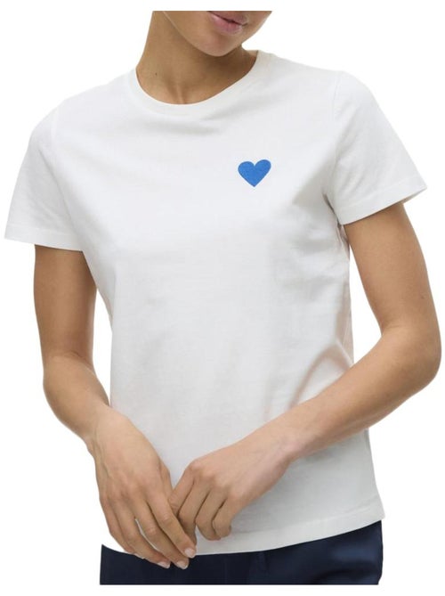 T-shirt Branco para Mulher Vero Moda Silja Francis - Kiabi T-shirt Branco para Mulher Vero Moda Silja Francis - Kiabi