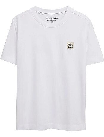 T-shirt Branco para Rapaz Teddy Smith 61007545D