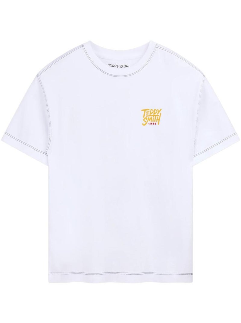 T-shirt branco para rapaz teddy smith sam Branco - Kiabi
