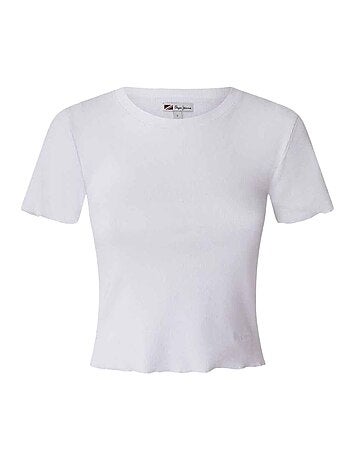 T-shirt Branco Pepe Jeans Cara para Mulher