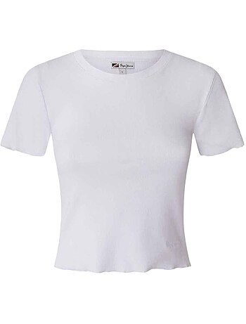 T-shirt Branco Pepe Jeans Cara para Mulher