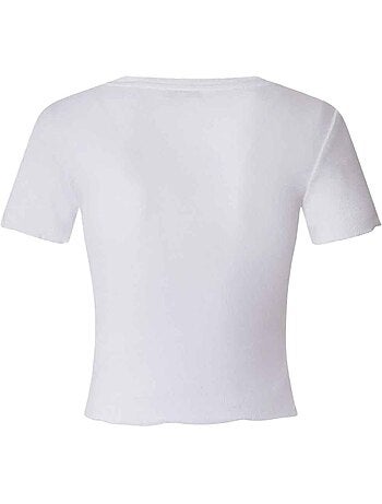 T-shirt Branco Pepe Jeans Cara para Mulher