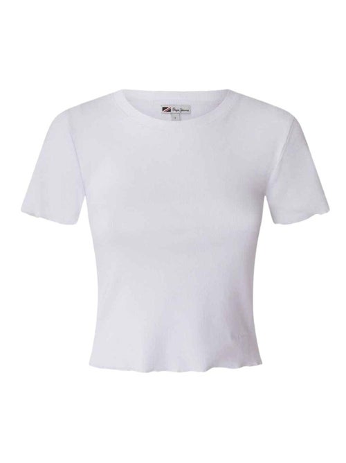 T-shirt branco pepe jeans cara para mulher - Kiabi