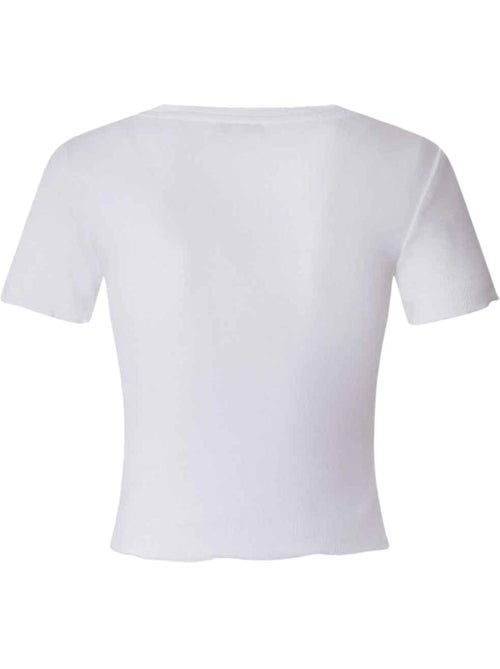 T-shirt branco pepe jeans cara para mulher - Kiabi