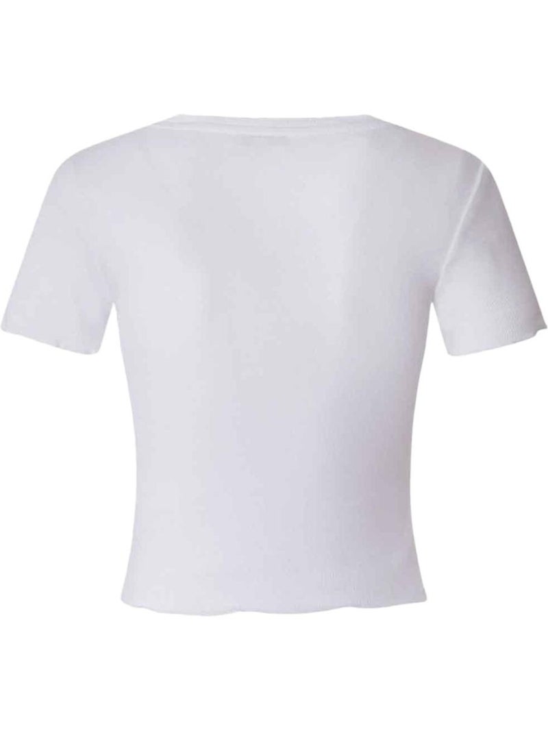 T-shirt Branco Pepe Jeans Cara para Mulher Branco - Kiabi