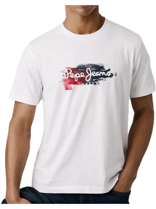T-shirt Branco Pepe Jeans Trey para Homem - Kiabi