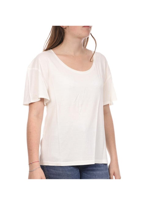 T-shirt Branco Teddy Smith Tifani para Mulher - Kiabi