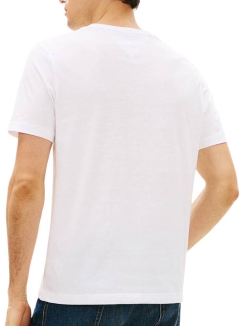 T-shirt branco tommy hilfiger para homem - Kiabi T-shirt branco tommy hilfiger para homem - Kiabi