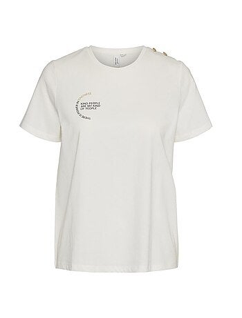 T-shirt vero moda vita preto para mulher