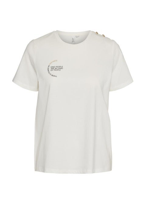 T-shirt Branco Vero Moda Vita para Mulher - Kiabi T-shirt Branco Vero Moda Vita para Mulher - Kiabi