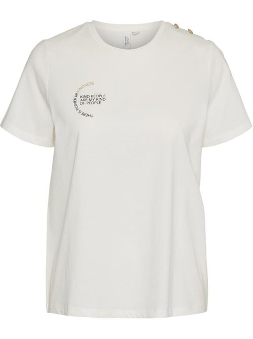 T-shirt Branco Vero Moda Vita para Mulher - Kiabi T-shirt Branco Vero Moda Vita para Mulher - Kiabi