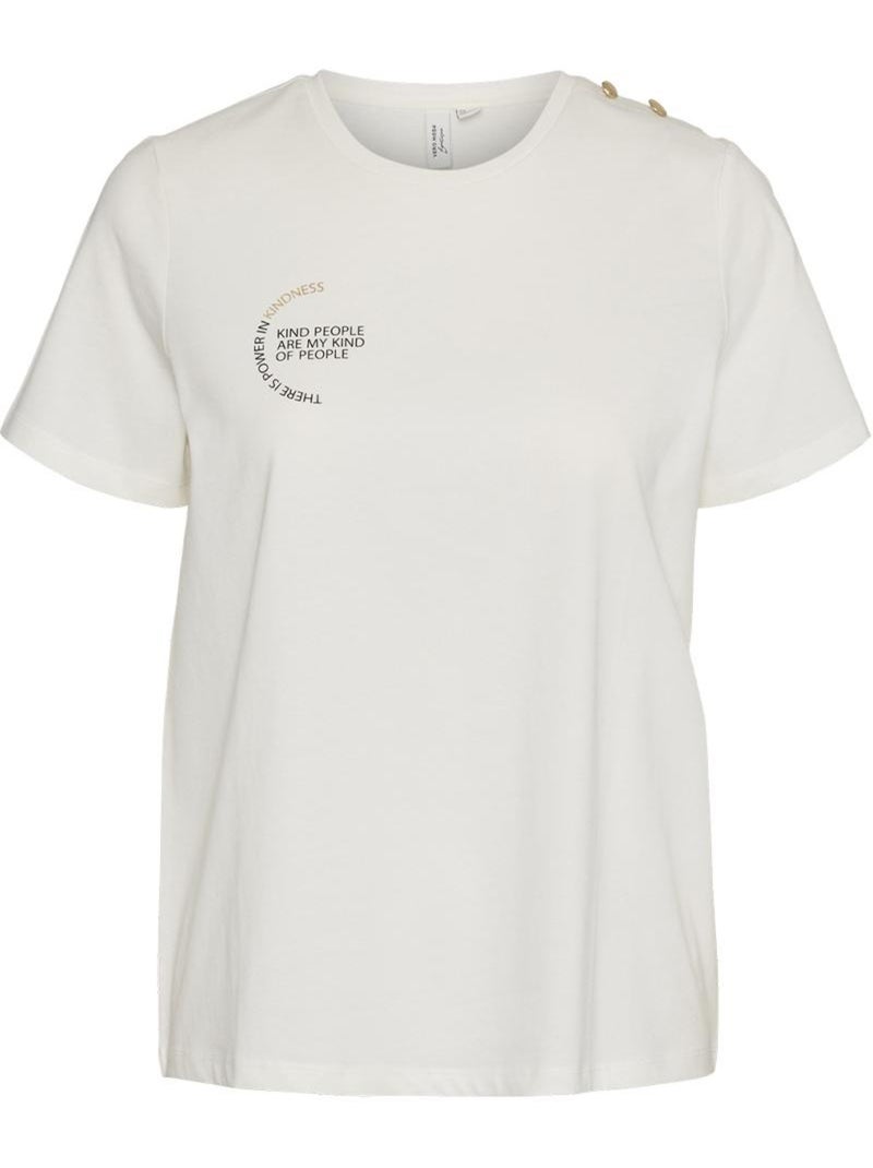 T-shirt Branco Vero Moda Vita para Mulher Branco - Kiabi