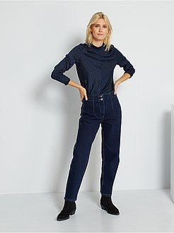 T-shirt brilhante de manga comprida - Kiabi