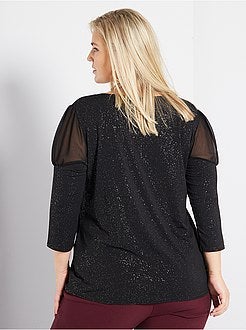 T-shirt brilhante - Kiabi