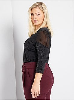 T-shirt brilhante - Kiabi