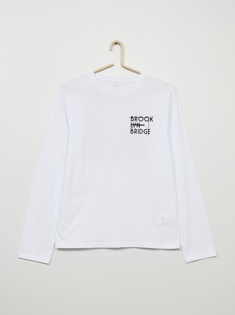 T-shirt 'Brooklyn' BRANCO - Kiabi