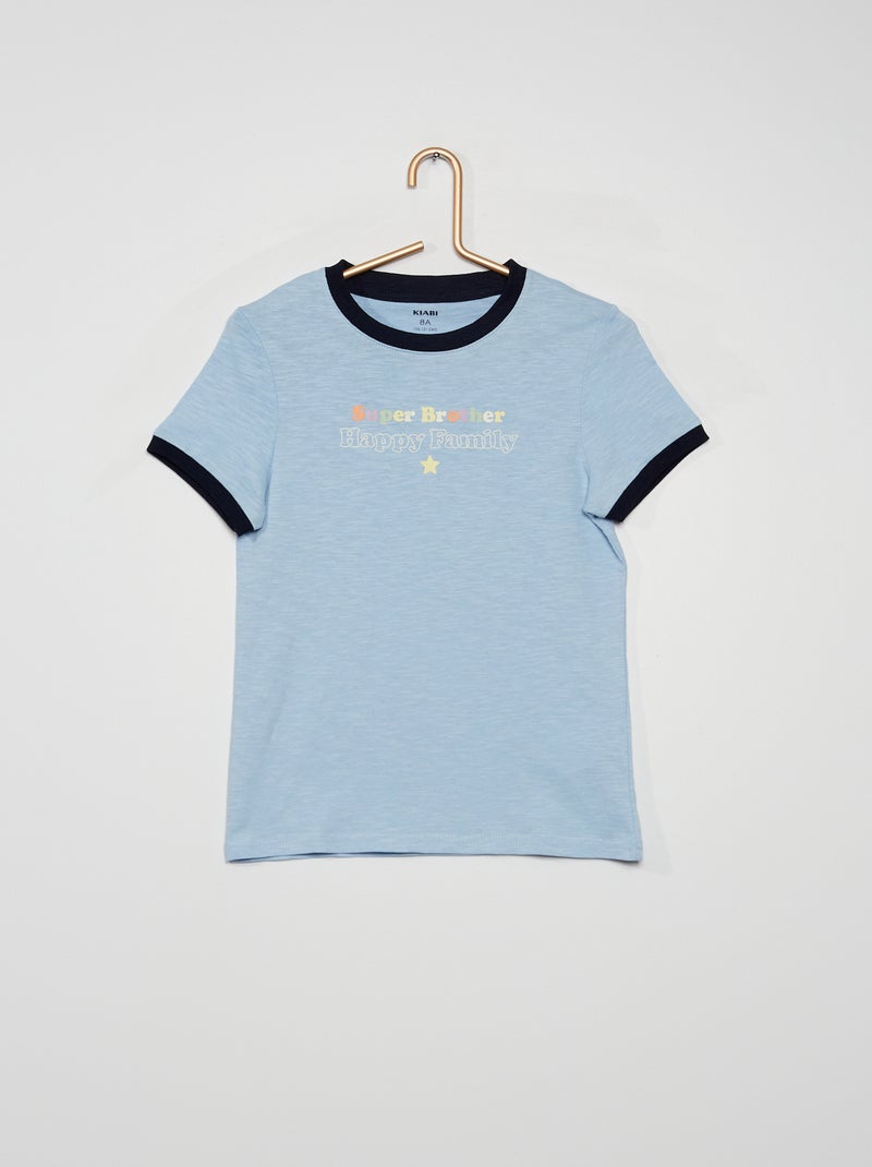 T-shirt 'Brother' AZUL - Kiabi