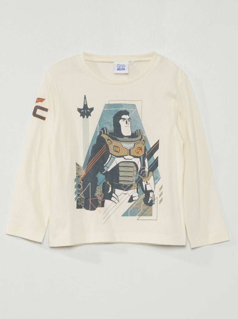T-shirt 'Buzz Lightyear' 'Toy Story' 'Disney' Branco - Kiabi