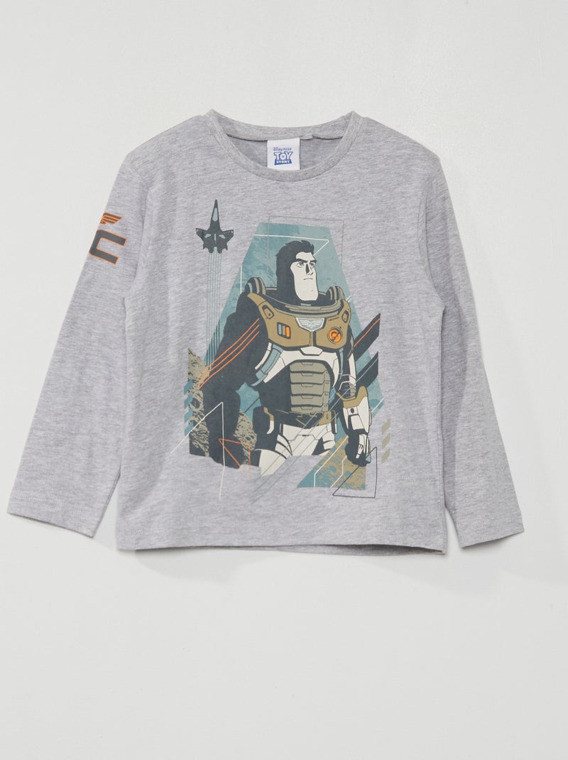 T-shirt 'Buzz Lightyear' 'Toy Story' 'Disney' Cinza - Kiabi