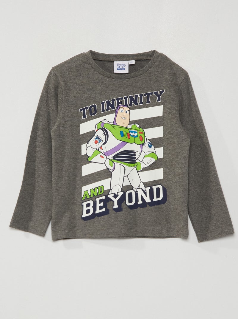T-shirt 'Buzz Lightyear' 'Toy Story' 'Disney' Cinza - Kiabi