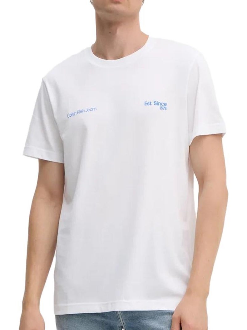 T-shirt Calvin Klein Jeans 1978 Branco para Homem Branco - Kiabi