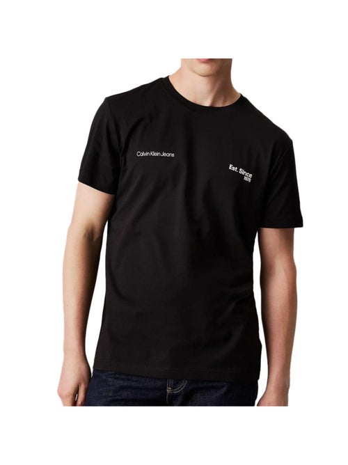 T-shirt Calvin Klein Jeans 1978 Preto para Homem - Kiabi T-shirt Calvin Klein Jeans 1978 Preto para Homem - Kiabi