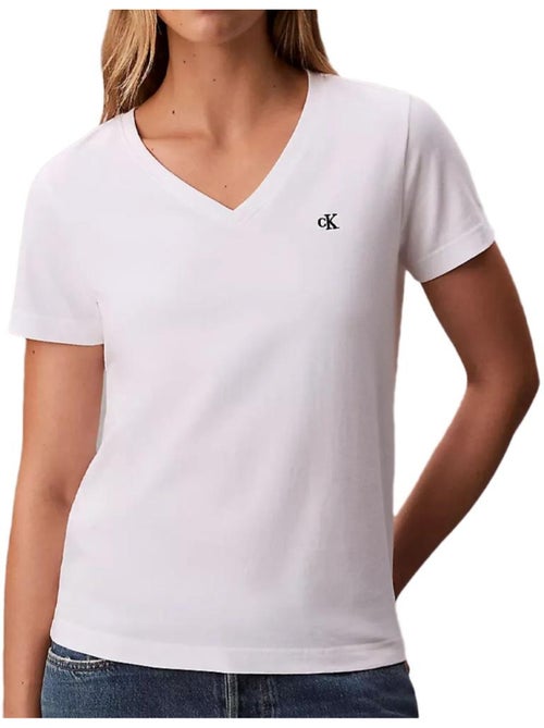 T-Shirt Calvin Klein Jeans Archive Branco para Mulher LV047B205G - Kiabi T-Shirt Calvin Klein Jeans Archive Branco para Mulher LV047B205G - Kiabi