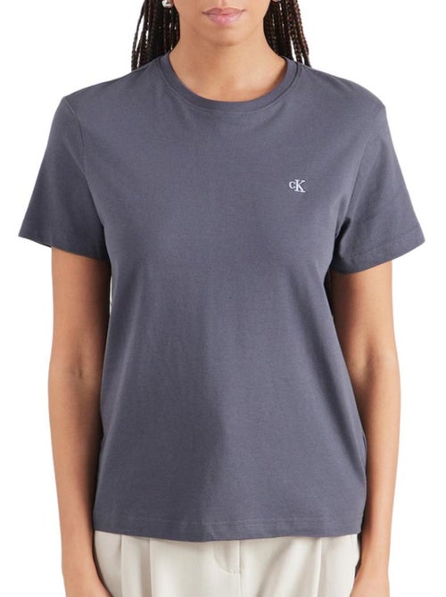 T-Shirt Calvin Klein Jeans Archive Cinzento Escuro para Mulher - Kiabi T-Shirt Calvin Klein Jeans Archive Cinzento Escuro para Mulher - Kiabi