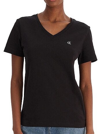 T-shirt Calvin Klein Jeans Archive LV047B205G Preto para Mulher