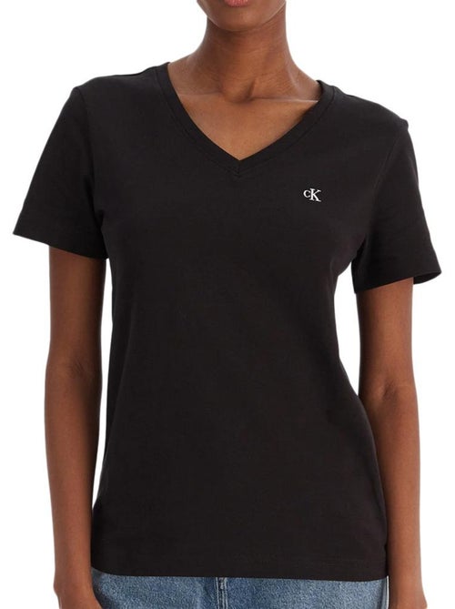 T-shirt Calvin Klein Jeans Archive LV047B205G Preto para Mulher - Kiabi T-shirt Calvin Klein Jeans Archive LV047B205G Preto para Mulher - Kiabi