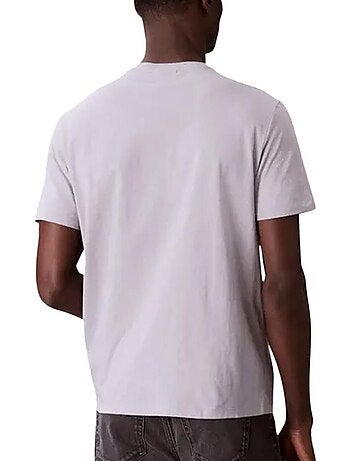 T-Shirt Calvin Klein Jeans Badge Algodão Cinzento para Homem