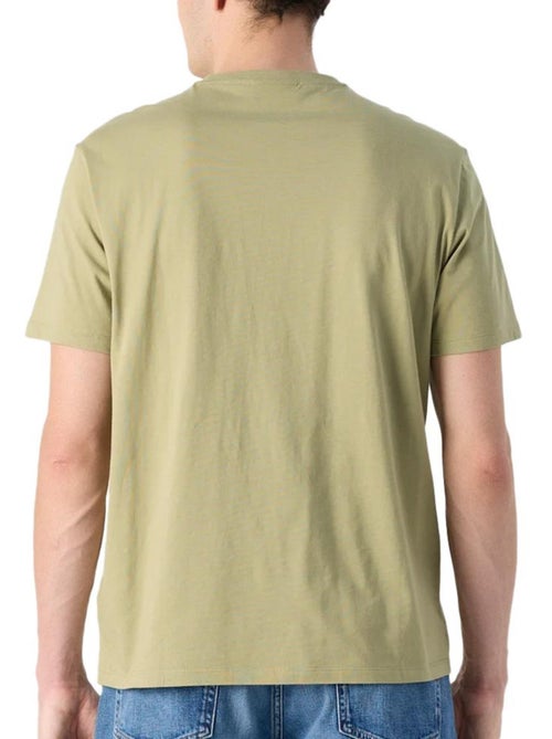 T-Shirt Calvin Klein Jeans Badge Verde para Homem - Kiabi