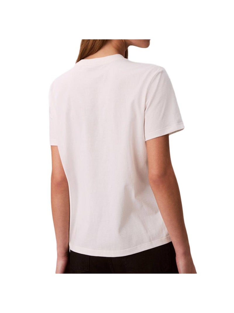 T-shirt Calvin Klein Jeans Branco para Mulher LV047E804G Branco - Kiabi