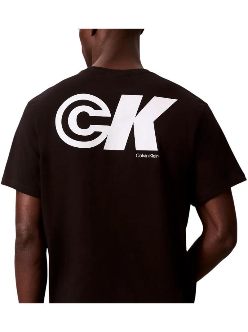 T-Shirt Calvin Klein Jeans CK Sport para Homem Preto Preto - Kiabi