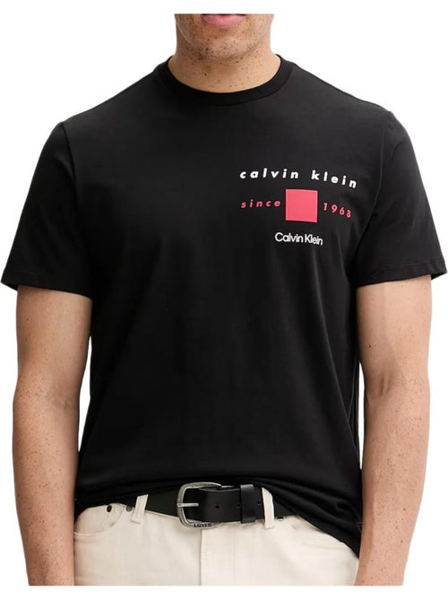 T-Shirt Calvin Klein Jeans CKNY Preto para Homem - Kiabi T-Shirt Calvin Klein Jeans CKNY Preto para Homem - Kiabi