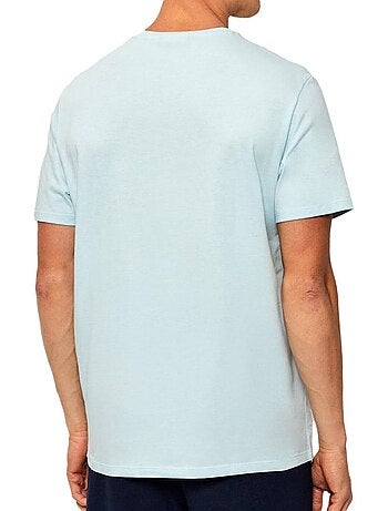 T-shirt calvin klein jeans classic azul claro para homem