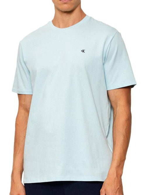 T-Shirt Calvin Klein Jeans Classic Azul Claro para Homem - Kiabi