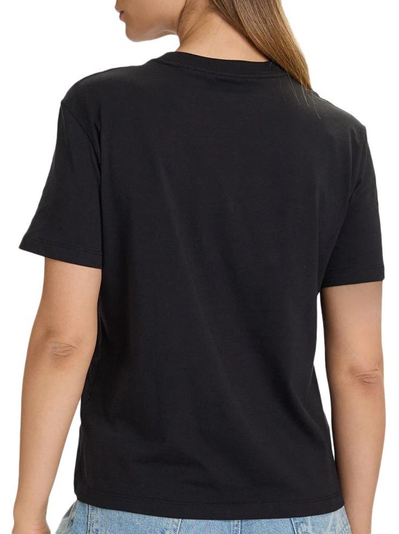 T-Shirt Calvin Klein Jeans Clássica Boxed Preta para Mulher Preto - Kiabi