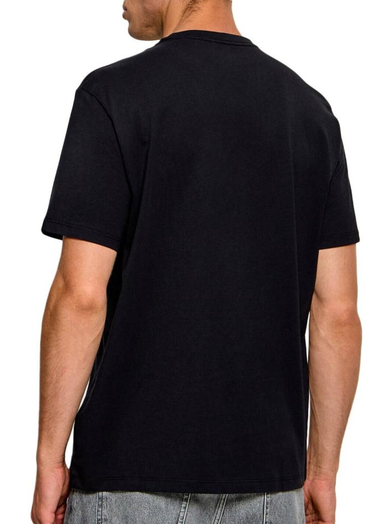 T-shirt calvin klein jeans com logótipo para homem Preto - Kiabi