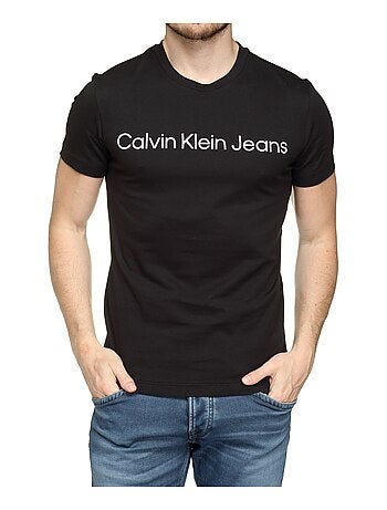 T-shirt calvin klein jeans core institutional para homem