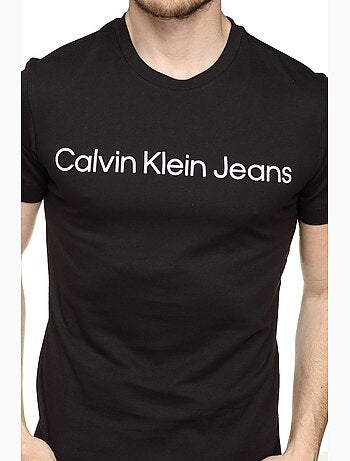 T-shirt calvin klein jeans core institutional para homem