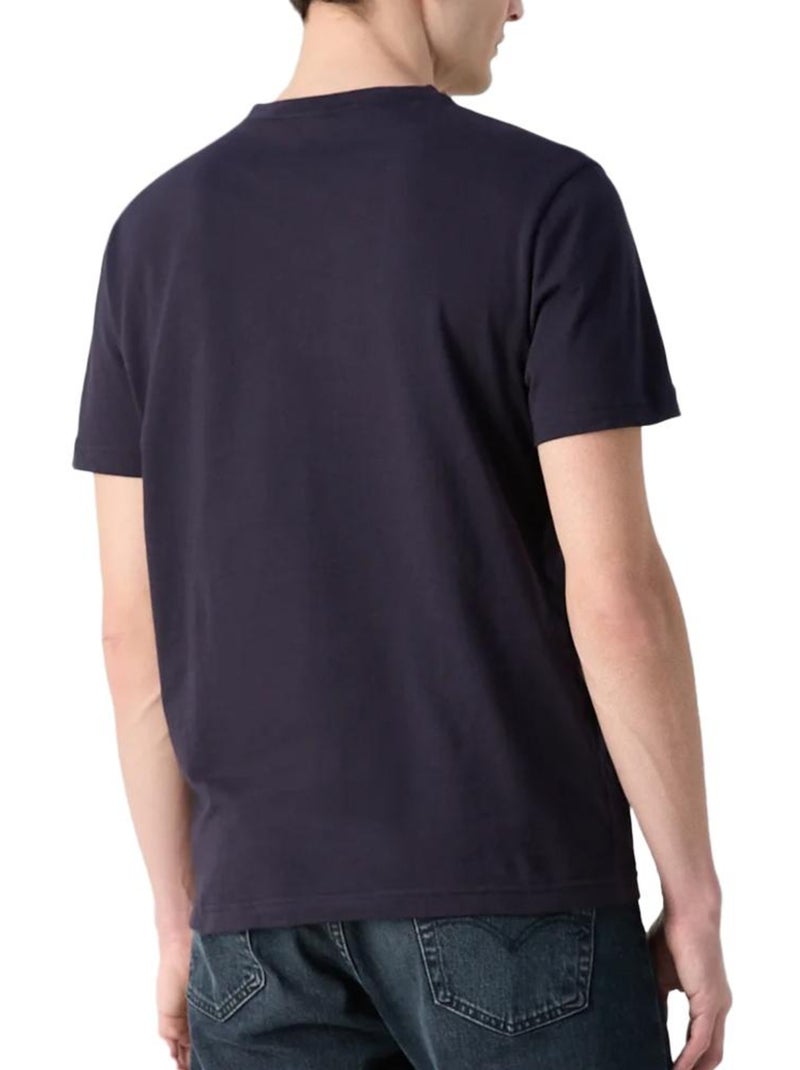 T-shirt Calvin Klein Jeans de Homem Azul Marinho com Logótipo no Peito Azul-marinho - Kiabi
