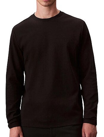 T-Shirt Manga Comprida Branca Calvin Klein Jeans para Homem LV04LD202G