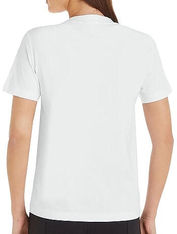 T-shirt Calvin Klein Jeans de Mulher com Lantejoulas Branco