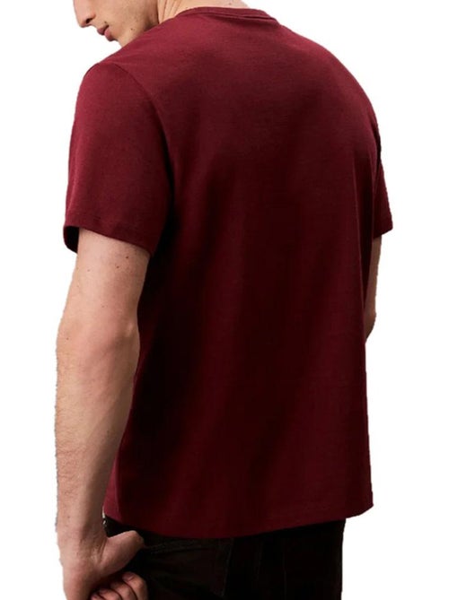 T-shirt calvin klein jeans easy lv04rc275g para homem ameixa - Kiabi